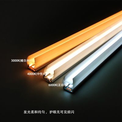現代的な表面マウント 単一のガラス棚キャビネット照明 暖かい白いLEDガラス棚ライト