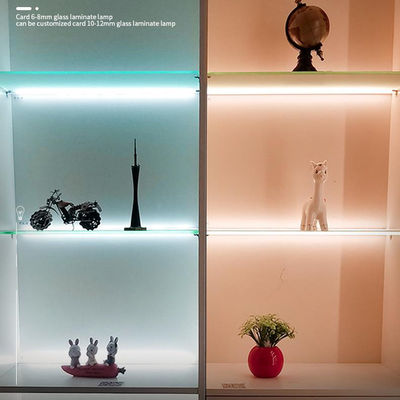 LED モダン アルミニウム シングルガラス シェルフライト 温かい白い自然光