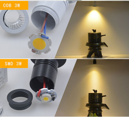 90lm/w 3W 調整可能なCOB LEDキャビネットスポットライト