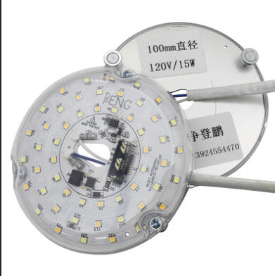 120V 15W ドライバーレス ディア 100mm LED モジュールは,ETL 証明書付きのLEDファンライトのために,天井ファンLEDライトの交換です.