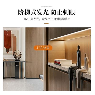 カビネット照明の下 LED 3500K 80 CRI アルミ LED 表面マウント カビネットライト 触覚スイッチ