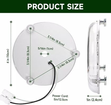 120V 15W ドライバーレス ダイア 100mm LEDライト LEDファンライト ETL証明書付き 天井扇 Ledライト交換