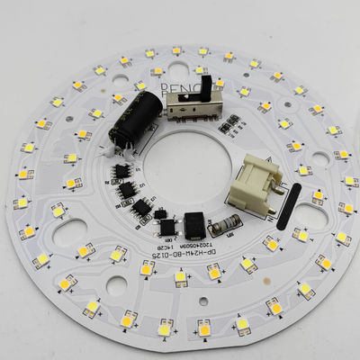 Dia125mm 4.9inch 24W LED 天井ファンライト リトロフィットキット 天井ライト交換キット 5CCT 3000K 3500K 4000K 5000K 6000K 調整可能 12W 18W 24W スイッチ, 2800LM 120V ETL 2 4ワット