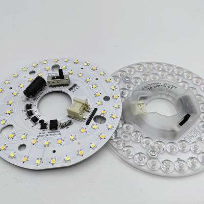 Dia125mm 4.9inch 24W LED 天井ファンライト リトロフィットキット 天井ライト交換キット 5CCT 3000K 3500K 4000K 5000K 6000K 調整可能 12W 18W 24W スイッチ, 2800LM 120V ETL 2 4ワット