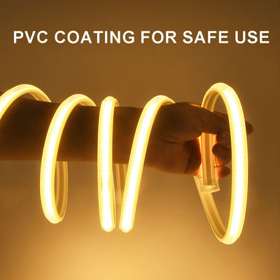 110V 220V 防水COB LEDライトストライプ PVCグリー 調整可能 青 /氷青 /白 /緑 /紫 /金 /ピンク