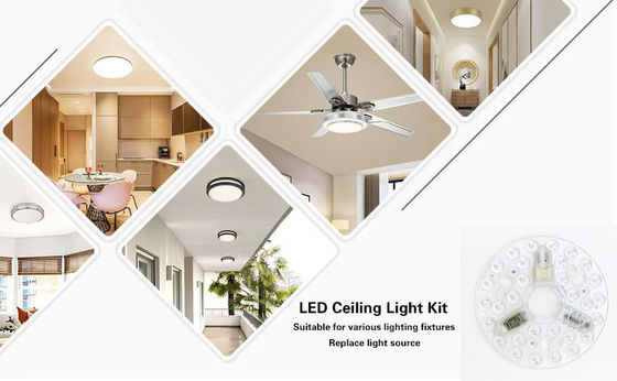 ERP Rosh LED モジュール 5CCT 12W/18W/24W DIP スイッチ 天井照明扇風機