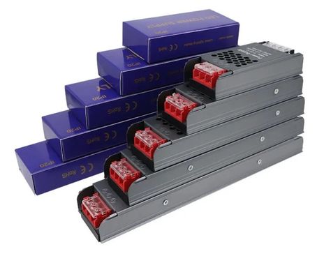超薄型電源 12V/24V 60W 100W 150W LEDドライバ LEDストライプライトチンのための電源交換