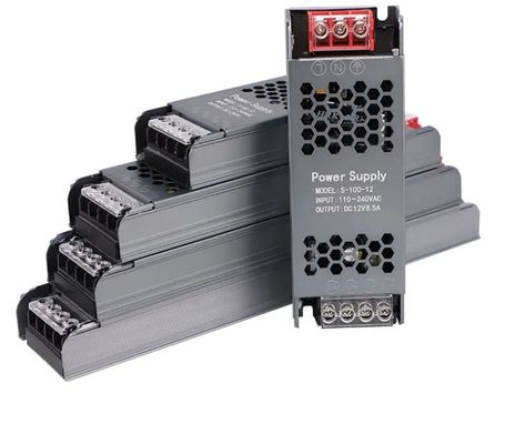 超薄型電源 12V/24V 60W 100W 150W LEDドライバ LEDストライプライトチンのための電源交換