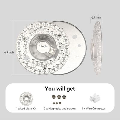 4.92 ユニバーサル 天井扇風機 LEDライト 天井扇風機 フラッシュマウント 天井照明, 18W 3CCT 3000K 4000K 6000K 1500LM CRI90 ハンプトンベイハーバーのブリーズハンターのための可調価格のソリューション