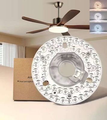 4.92 ユニバーサル 天井扇風機 LEDライト 天井扇風機 フラッシュマウント 天井照明, 18W 3CCT 3000K 4000K 6000K 1500LM CRI90 ハンプトンベイハーバーのブリーズハンターのための可調価格のソリューション
